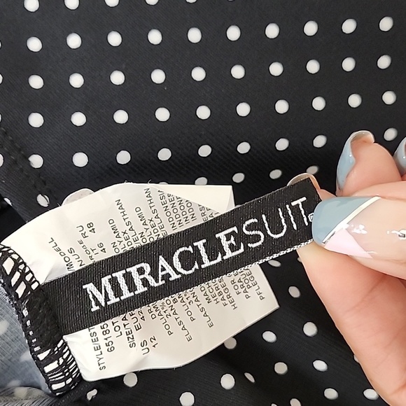 Miraclesuit Coastal Swimwear Oceanus Slimming  Resortwear V-Neckline Soft Sz 12 - Picture 14 of 16